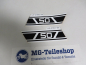 Preview: Yamaha Seitendeckel Aufkleber FS1 DX (1976) Emblem Original 1J5-21787-00 Original Ersatzteil – MG-Teileshop