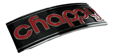 Yamaha Auspuff Emblem Chappy LB50 LB80 439-14729-00 Original NEU