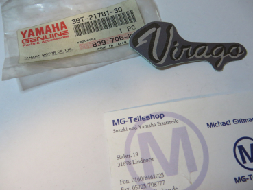 Yamaha Seitendeckel Schriftzug XV500 XV535 Virago side cover emblem Original NOS