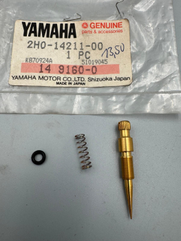 Yamaha Leerlauf Einstellschraube mit Feder und O-ring SR500 pilot screw 2H0-14211-00 Original NEU