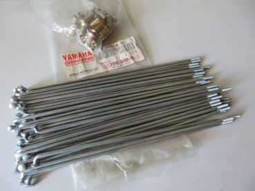 Yamaha Speichensatz vorne RD50M spoke set Original 18 Zoll NOS
