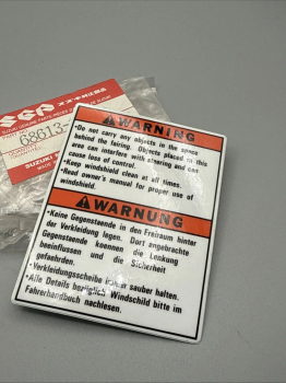 YAMAHA WARNHINWEIS GSF600/1200 GSX750F RF600/900R LABEL,WARNING STEERING XX36620