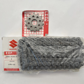 SUZUKI GSX-R 600 FN  KETTENSATZ KETTEN KIT CHAIN SPROCKET SET ORIGINAL NEU L0140