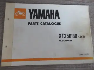 Yamaha XT250 3Y3 (1980) Ersatzteilkatalog Parts List Original