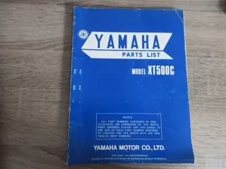 Yamaha XT500 XT500C (1976) Ersatzteilkatalog Parts List