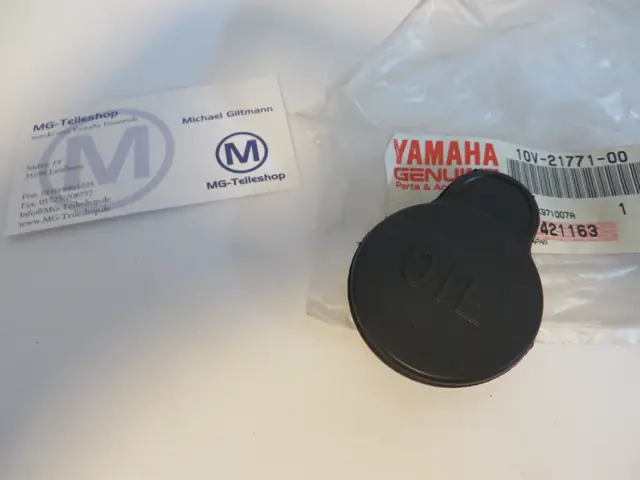 Yamaha Deckel Öltank RD80 LCII DT80 LCI LCII RD125 LC DT125 LC oil tank cap 10V-21771-00 Original NEU