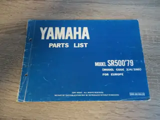 Yamaha SR500 2J4 3H0 (1979) Ersatzteilkatalog Parts List Original