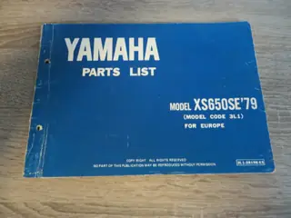 Yamaha XS650SE XS650 SE (1979) Ersatzteilkatalog Parts List Original