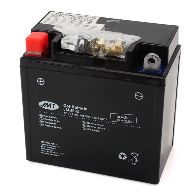 GEL Batterie YB9-B Vespa LX 125 Cosa PK 125 PX80 E Lusso Piaggio Ape 50 KTM Honda