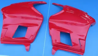 TCP Seitenverkleidung für Vollverkleidung Rot XJ600 S Diversion Bug Spoiler