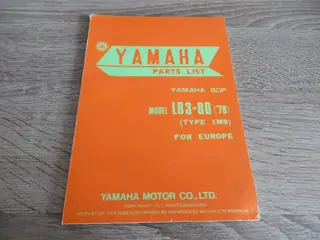 Yamaha Parts List Ersatzteilkatalog Bop LB3-80 ´78 Type 1M9 Explosionszeichnung