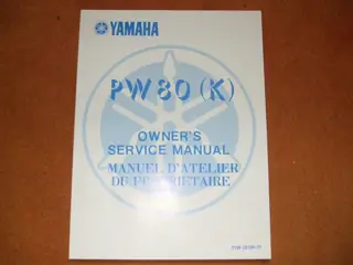 Yamaha PW80 (K) `83 Service Manual Wartungsanleitung Original NEU