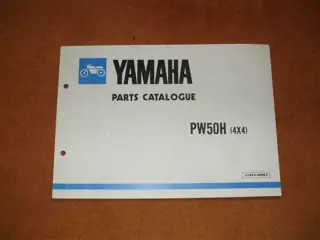 Yamaha PW50 (H) 4x4 Parts Catalogue Teilekatalog Ersatzteilliste Original NEU