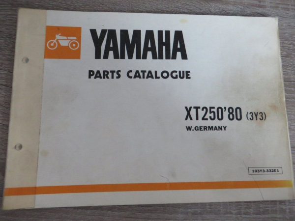 Yamaha XT250 3Y3 (1980) Ersatzteilkatalog Parts List Original  Original Ersatzteil – MG-Teileshop
