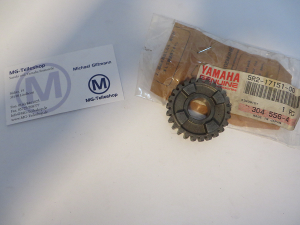 Yamaha Zahnrad Getriebe Eingangswelle 5 Gang Ritzel DT80 LCI LCII RD80 LCI LCII 5R2-17151-00 Original NEU 5R2-17151-00 Origin
