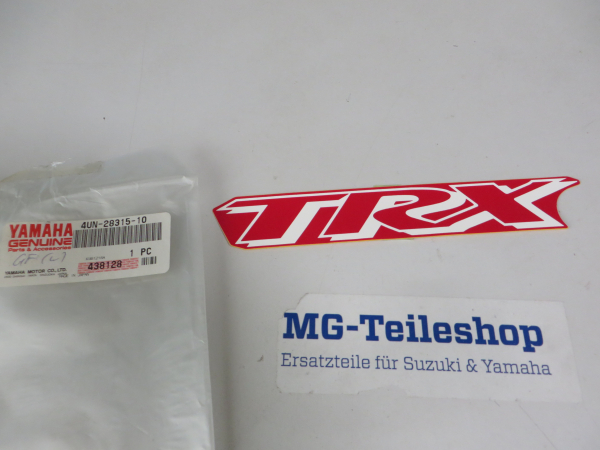 Yamaha Aufkleber Schriftzug Frontverkleidung TRX850 sticker 4UN-28315-10 Original NOS 4UN-28315-10 Original Ersatzteil – MG-T