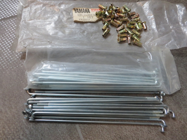 Yamaha rear spoke set DT50 DT80 MX DT50R  5J0-25304-00 Original NEU 5J0-25304-00 Genuine spare part – MG-Teileshop