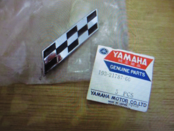 Yamaha Seitendeckel Emblem DS6 AS1 AS2 YR1 YR2 YR3 NOS