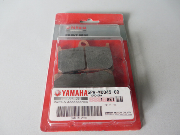Yamaha YZF-R1 front brake pads Original NEU 5PW-W0045-00 Genuine spare part – MG-Teileshop