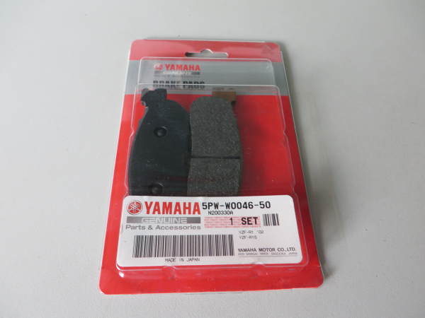 Yamaha Bremsbeläge hinten YZF-R1 rear brake pads 5PW-W0046-50 original NEU 5PW-W0046-50 Original Ersatzteil – MG-Teileshop