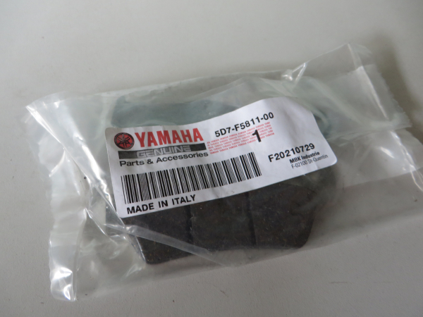 Yamaha YZF-R125 brake pads 5D7-F5811-00 Original NEU 5D7-F5811-00 Genuine spare part – MG-Teileshop