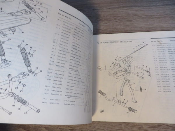 Yamaha RD50M Ersatzteilkatalog Parts List Original