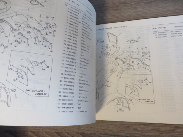 Yamaha XS250 XS400 2A2 Ersatzteilkatalog Parts List Genuine
