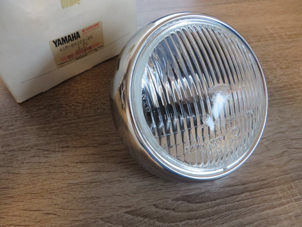 Yamaha Scheinwerfer mit Chromring LB50 Chappy RD50M headlight 41M-84103-20 Original 41M-84103-20 Original Ersatzteil – MG-Tei