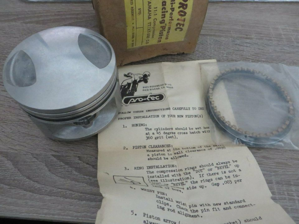 Yamaha PRO-TEC Racing Kolben XT500 TT500 Racing Piston NOS  Original Ersatzteil – MG-Teileshop