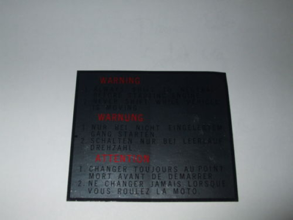 Yamaha Chappy Label Warning Warnung Aufkleber 591-15435-00 Original 591-15435-00 Original Ersatzteil – MG-Teileshop