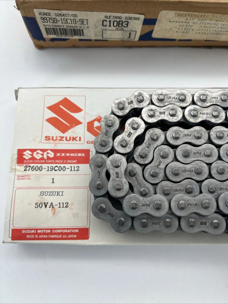 SUZUKI GSX 600 F K-M KETTENSATZ KETTEN KIT CHAIN SPROCKET SET ORIGINAL NEU L0149