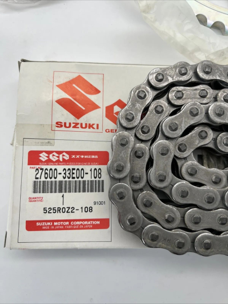 SUZUKI GSX-R 750 W X KETTENSATZ KETTEN KIT CHAIN SPROCKET SET ORIGINAL NEU L0155