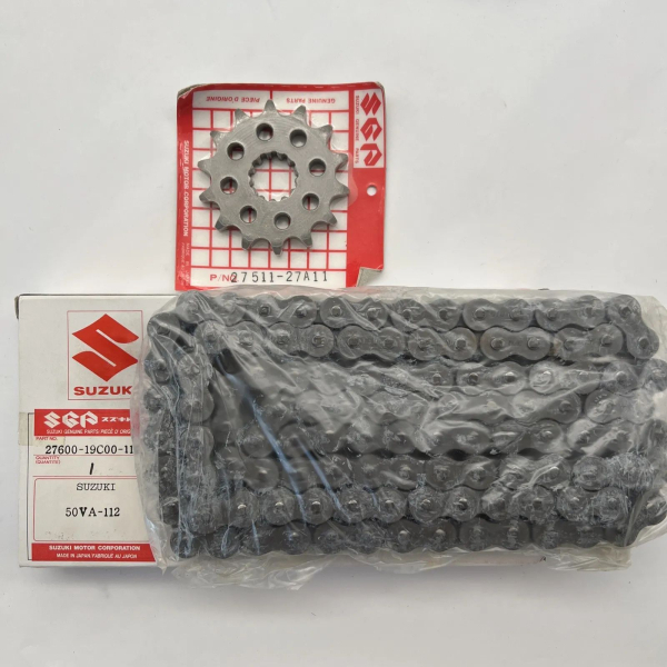 SUZUKI GSX-R 600 FN  KETTENSATZ KETTEN KIT CHAIN SPROCKET SET ORIGINAL NEU L0140