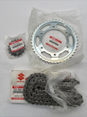 SUZUKI GSX-R 750 W X KETTENSATZ KETTEN KIT CHAIN SPROCKET SET ORIGINAL NEU L0155